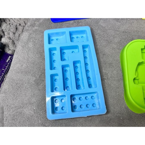 Silicone Molds Figures Bricks Candy Ice Chocolate Baking Lot Bundle - Picture 6 of 7
